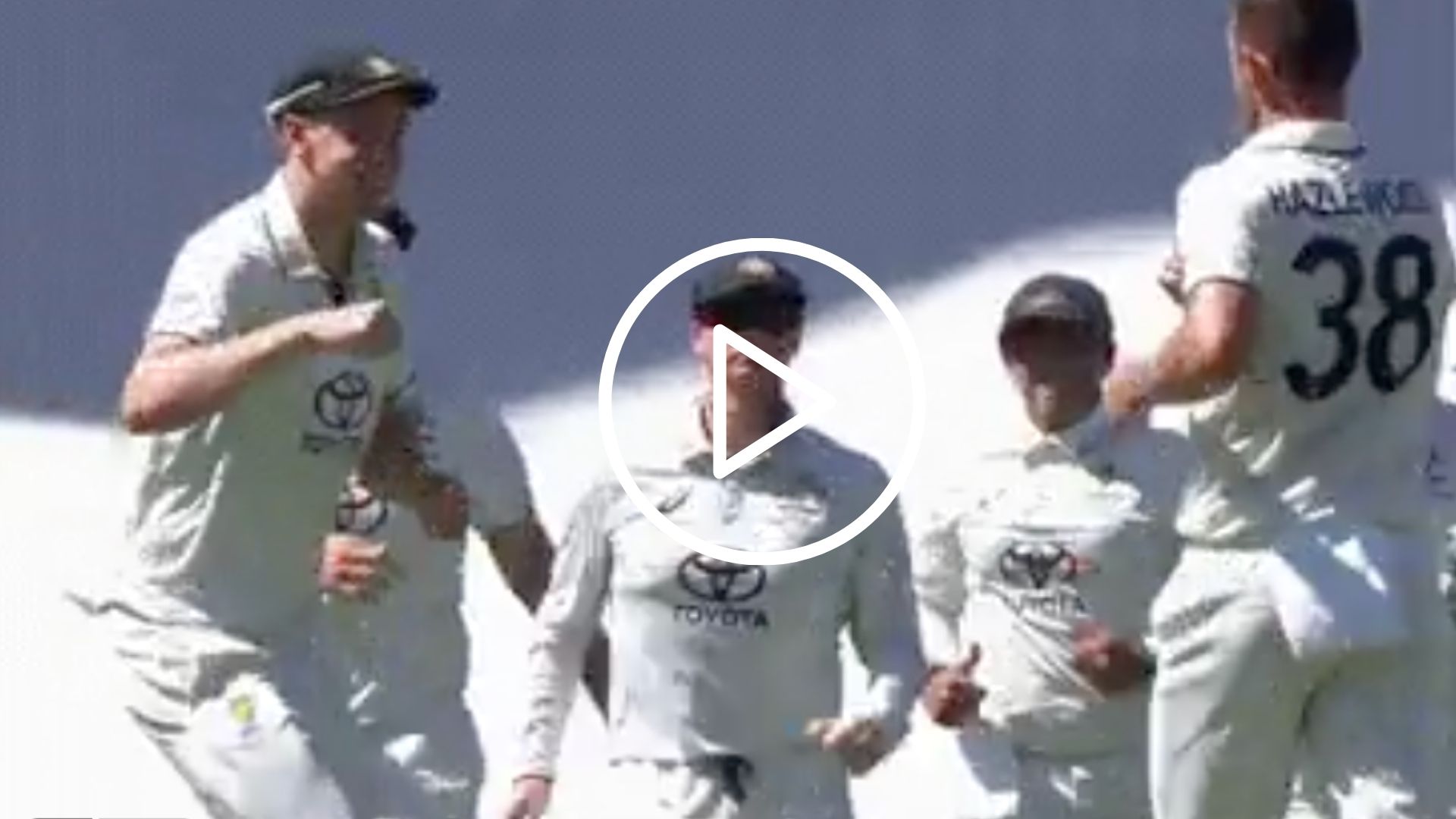 [Watch] Josh Hazlewood Hilariously 'Shoo's Away' Covid 19 +ve Cameron Green While Celebrating